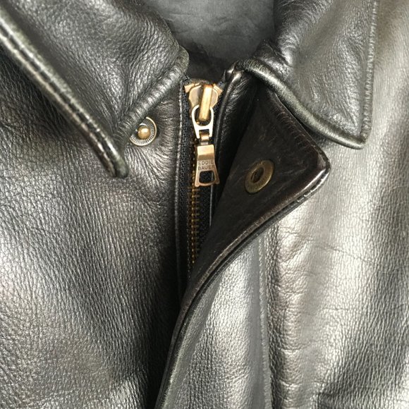 Eddie Bauer Outdoor Outfitters Leather Jacket - Picture 3 of 10